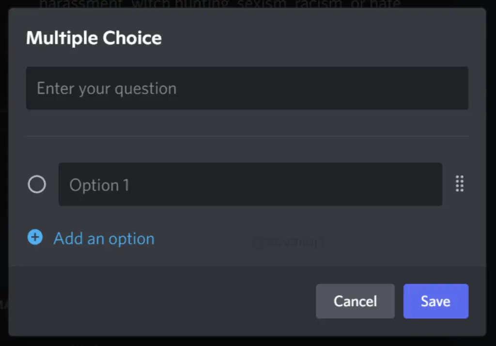 Multiple Choice Discord Verify Setting