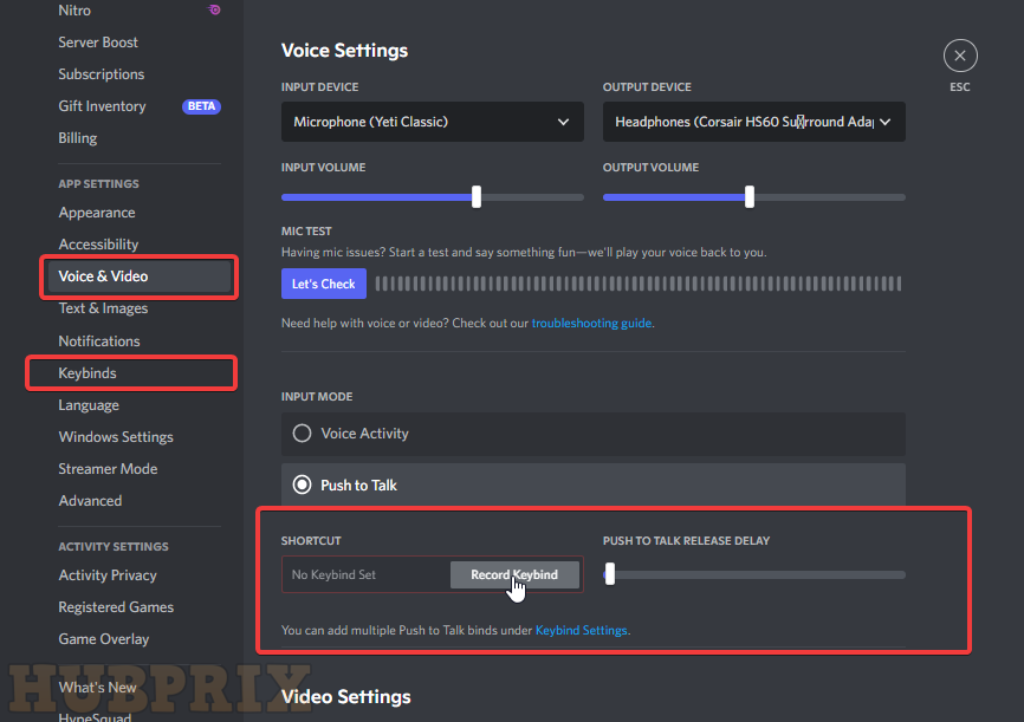 Reset the keybind Settings Shortcut