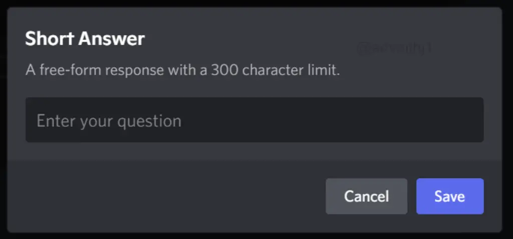 Short Answer Questions Discord Verify