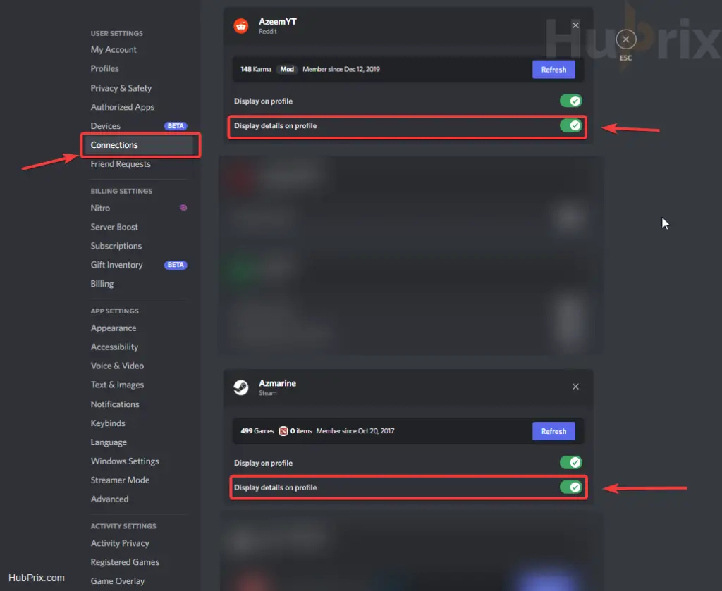 Discord Profile Statistic Enable
