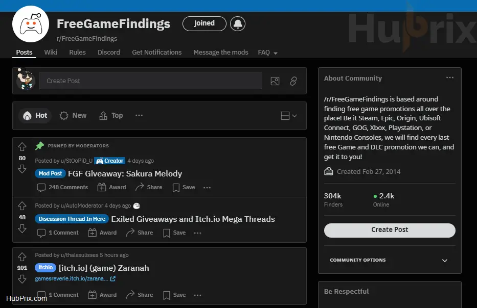 FreeGameFindings Website Overview