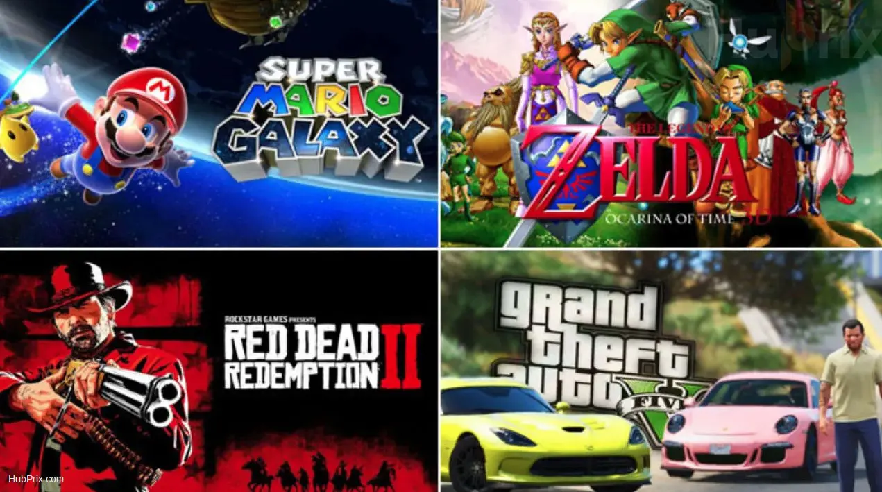 Games Example Best Mario RDR GTA