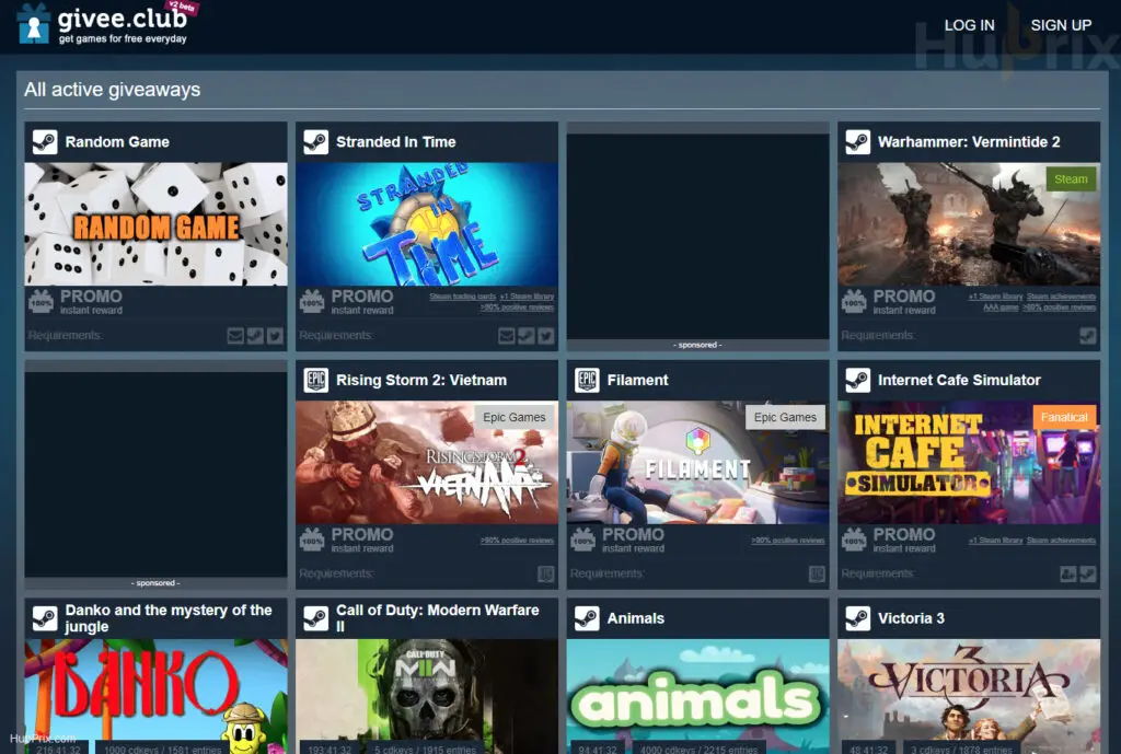 GiveeClub FreeGames Overview