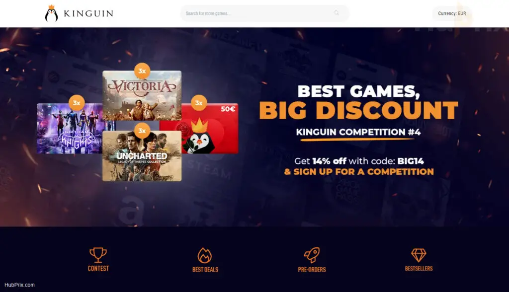 Kinguin Free Games Competitors