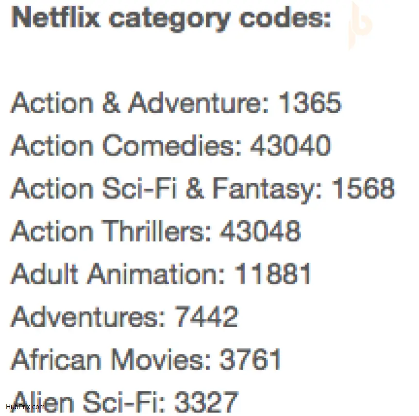 Netflix Hidden Codes Example