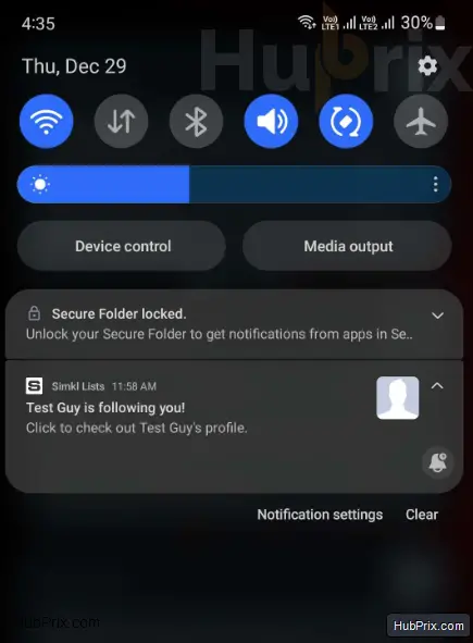 SIMKL Mobile App Notification